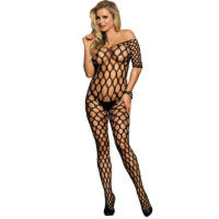 SUBBLIME - 951719 BODYSTOCKING DE REJILLA HOMBROS DESCUBIERTOS NEGRO TALLA ÚNICA · SUBBLIME · Bodystocking