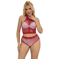 SUBBLIME – 952402 SET DE REJILLA CON BRILLANTES ROJO TALLA ÚNICA