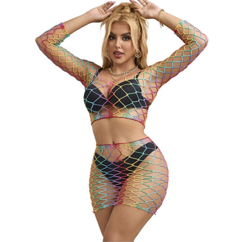 SUBBLIME – 952440 SET DE REJILLA 2 PIEZAS MANGA LARGA ARCOIRIS TALLA ÚNICA