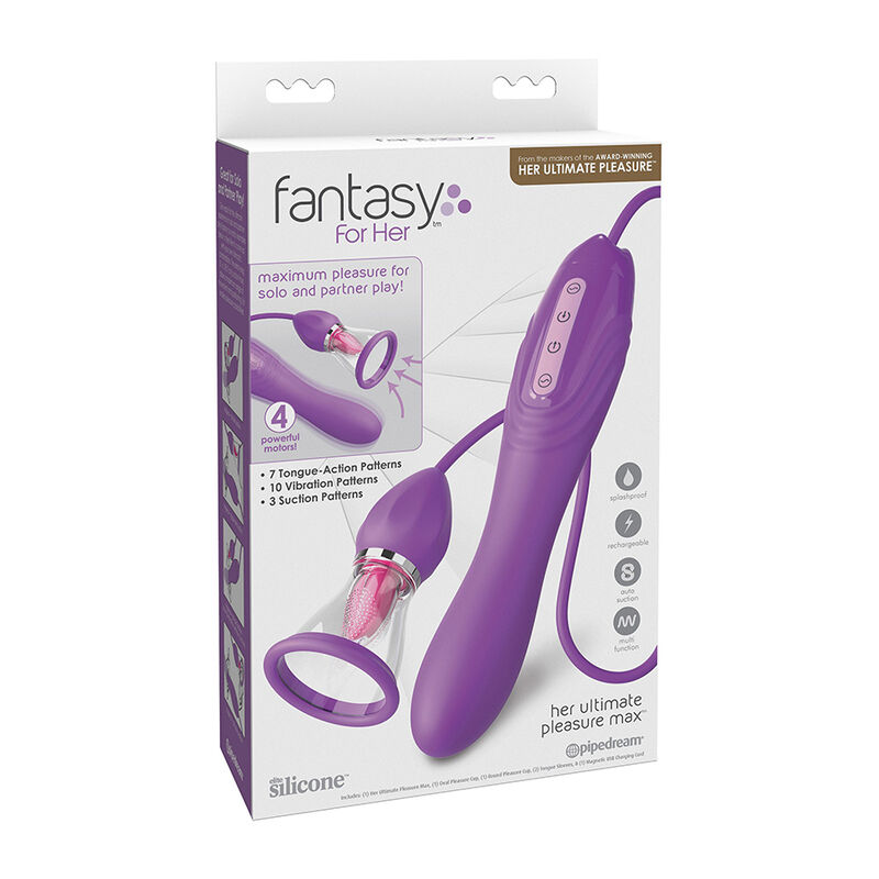 FANTASY FOR HER - ULTIMATE PLEASURE MAX MANGUERA DE SUCCIÓN CON LENGUA ESTIMULADORA MORADO 5 FANTASY FOR HER - ULTIMATE PLEASURE MAX MANGUERA DE SUCCIÓN CON LENGUA ESTIMULADORA MORADO - Imagen 5