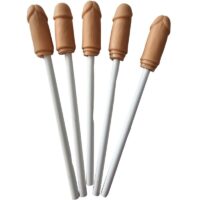 DIABLO PICANTE - 5 LAPICES CON PUNTA DE PENE NATURAL · DIVERTY SEX · Cañitas Divertidas Sexuales