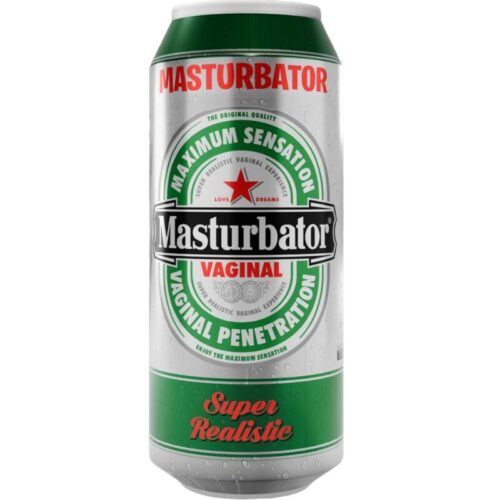 ALIVE - MASTURBADOR MASCULINO VAGINA LATA CERVEZA · ALIVE · Vaginas sin vibración