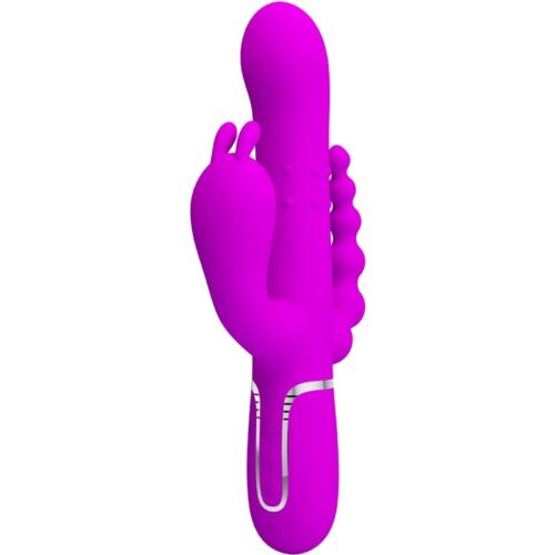 PRETTY LOVE – CAMMY TRIPLE VIBRADOR MULTIFUNCIÓN 4 EN 1 ROSA