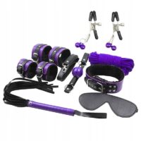 SECRETPLAY - BDSM SET 8PCS LILA / NEGRO · SECRETPLAY · Sets Bondage