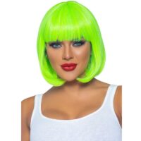 LEG AVENUE – PELUCA BOB FLUORESCENTE VERDE NEON