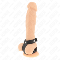 KINK - ANILLO PENE DOBLE POLIPIEL AJUSTABLE · KINK · Anillas pene metal BDSM