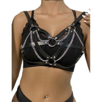 SUBBLIME - 953713 CINTURÓN DE BONDAGE PUNK HEBILLA METAL NEGRO TALLA ÚNICA · SUBBLIME · Sets Bondage