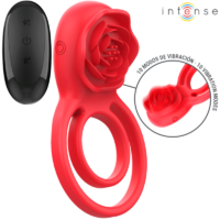 INTENSE - GAIL ROSA ESTIMULADORA 10 VIBRACIONES ROJO CONTROL REMOTO · INTENSE · Para Clítoris