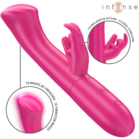 INTENSE - JULIETA VIBRADOR RABBIT 18,6 CM 10 VIBRACIONES ROSA · INTENSE · Vibradores Rabbit