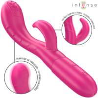 INTENSE - AMARA VIBRADOR CON LENGUA ESTIMULADORA 10 VIBRACIONES ROSA · INTENSE · Vibradores HI-TECH