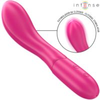INTENSE - LISETTE VIBRADOR 19 CM FLEXIBLE 10 VIBRACIONES ROSA · INTENSE · Vibradores Clásicos anales o vaginales