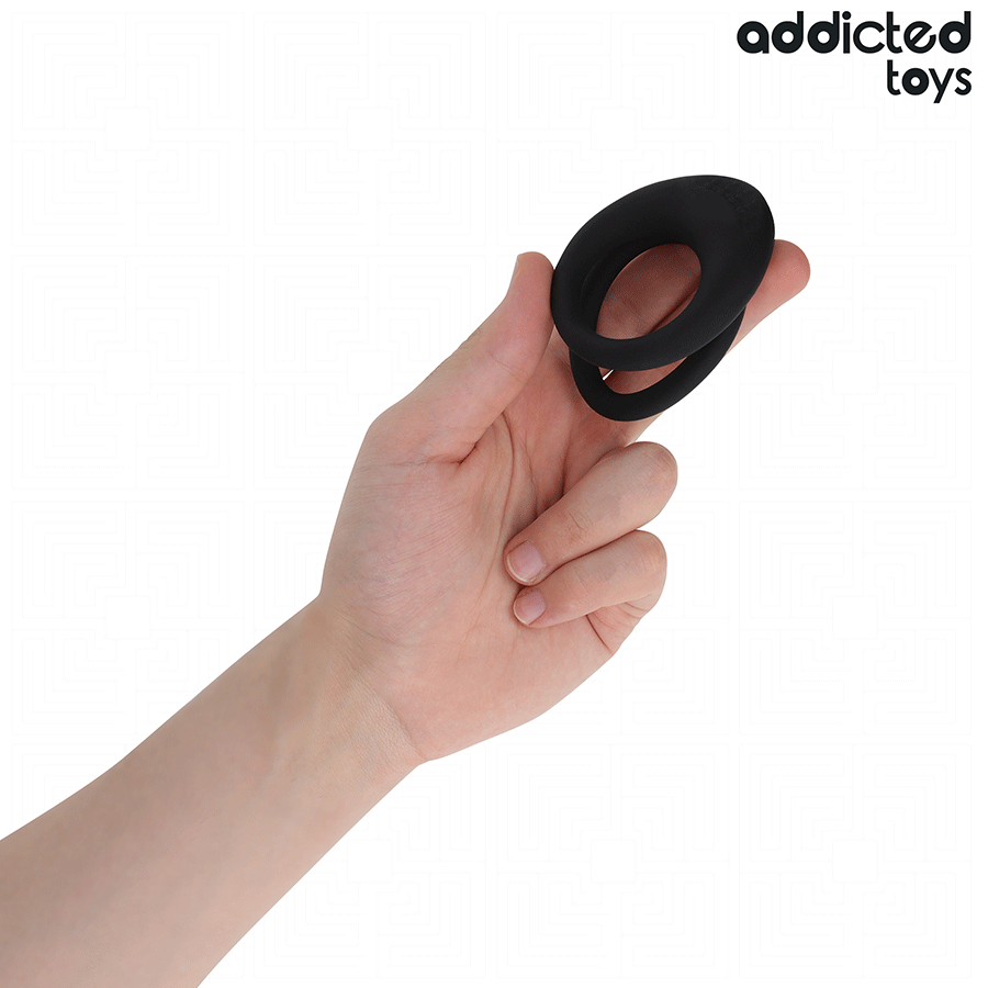ADDICTED TOYS - ANILLO TEXTURIZADO DOBLE PARA EL PENE 2 ADDICTED TOYS - ANILLO TEXTURIZADO DOBLE PARA EL PENE - Imagen 2