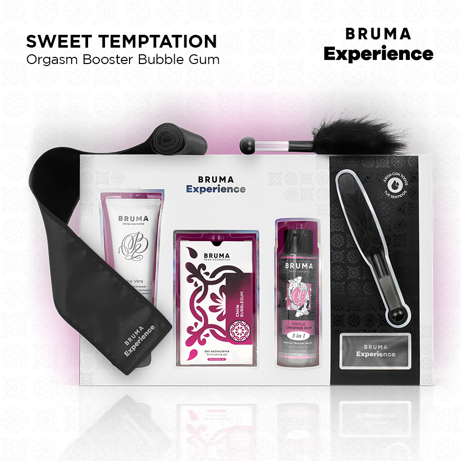 BRUMA XPERIENCE - KIT TENTACIÓN DULCE CHICLE CON POTENCIADOR DE ORGASMOS 2 BRUMA XPERIENCE - KIT TENTACIÓN DULCE CHICLE CON POTENCIADOR DE ORGASMOS - Imagen 2