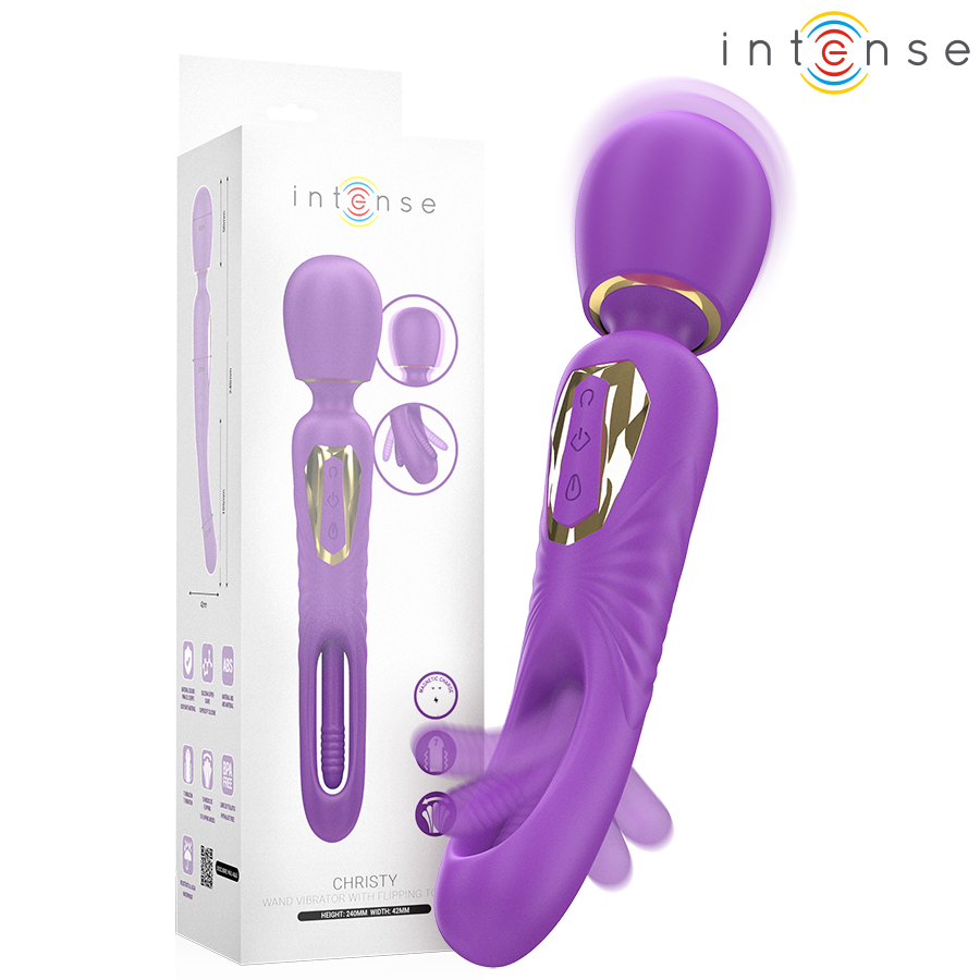 INTENSE - CHRISTY VIBRADOR WAND CON LENGUA GIRATORIA 7 INTENSE - CHRISTY VIBRADOR WAND CON LENGUA GIRATORIA · INTENSE · Vibrador WAND