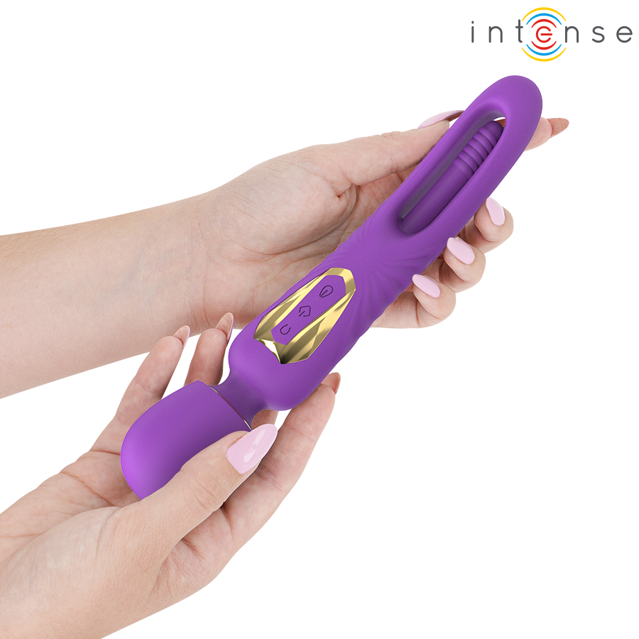 INTENSE - CHRISTY VIBRADOR WAND CON LENGUA GIRATORIA 2 INTENSE - CHRISTY VIBRADOR WAND CON LENGUA GIRATORIA · INTENSE · Vibrador WAND
