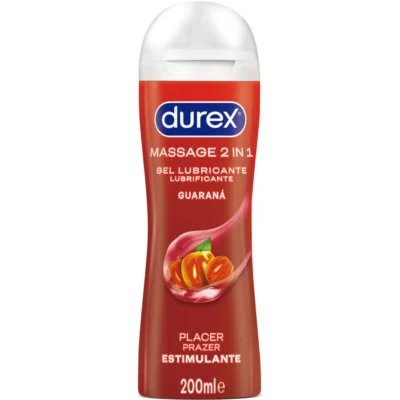 DUREX – GEL LUBRICANTE DE MASAJE ESTIMULANTE GUARANÁ 200 ML