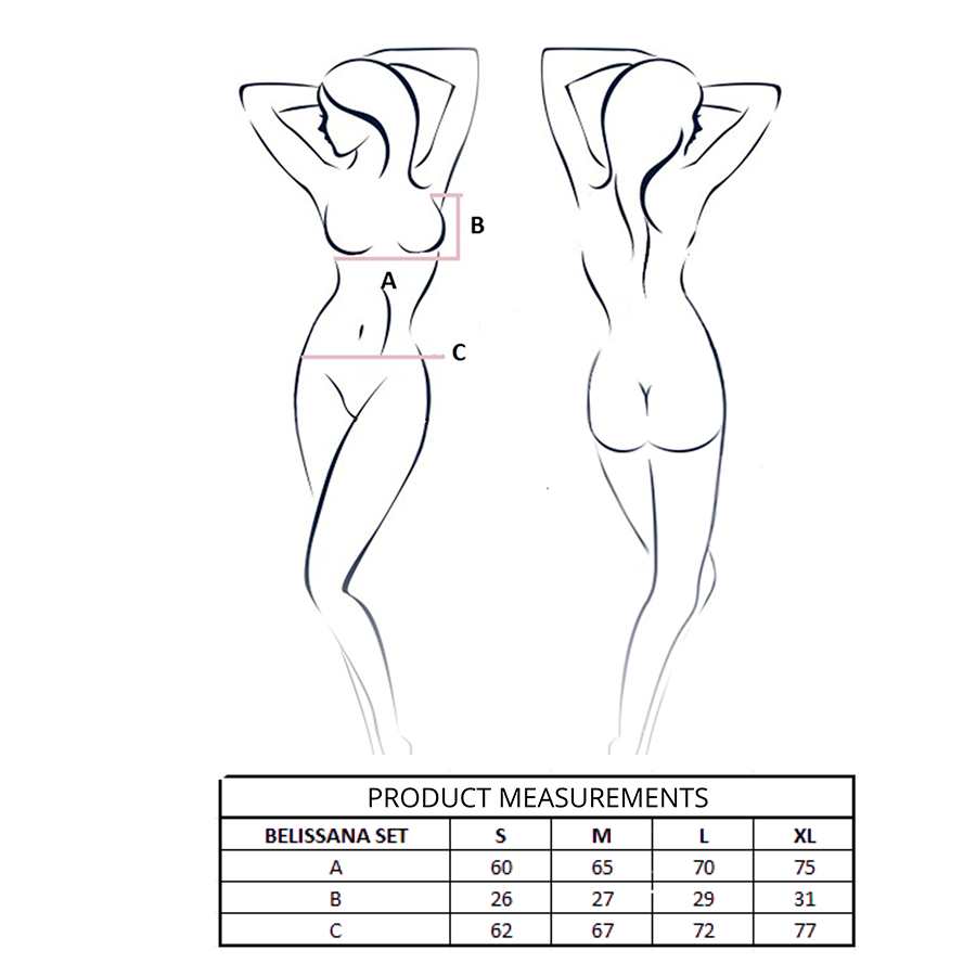 PASSION - BELISSANA SET SUJETADOR + TANGA VIOLETA S/M 4 PASSION - BELISSANA SET SUJETADOR + TANGA VIOLETA S/M - Imagen 4