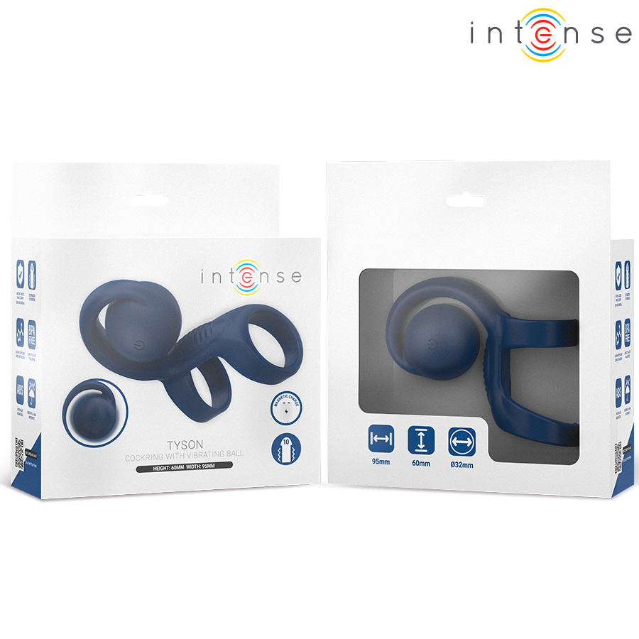 INTENSE - TYSON ANILLO POTENCIADOR CON CARACOL VIBRADOR Ø 3,2 CM 3 INTENSE - TYSON ANILLO POTENCIADOR CON CARACOL VIBRADOR Ø 3,2 CM - Imagen 3