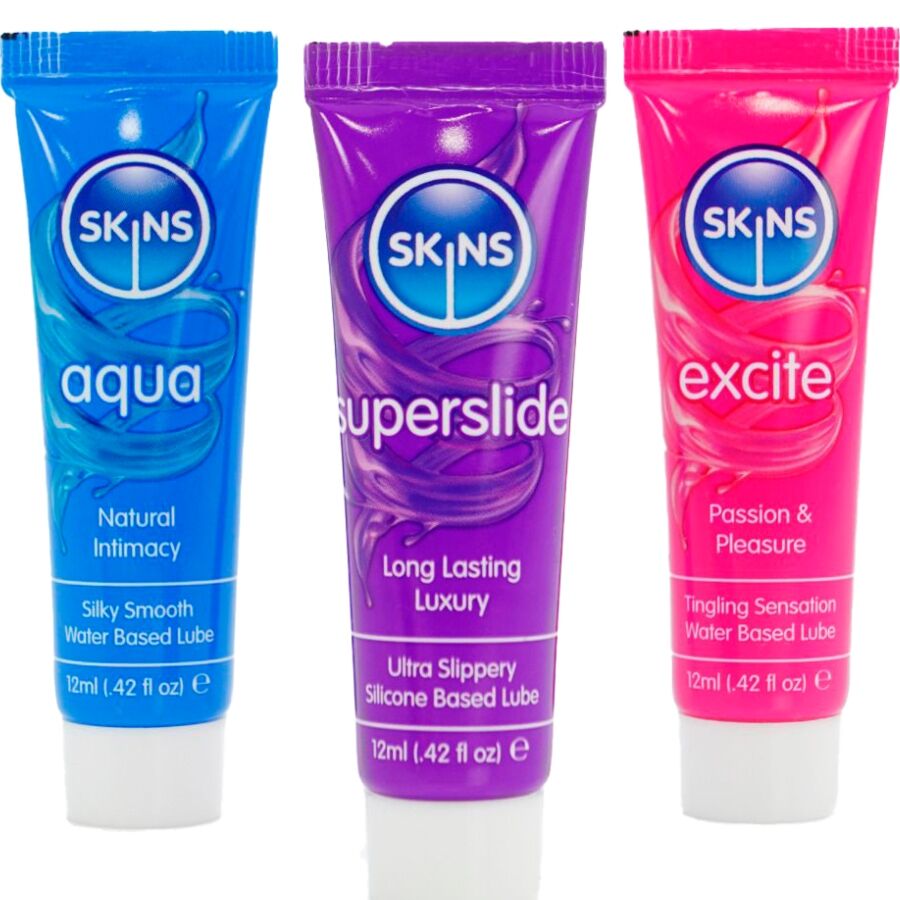 SKINS - VITAL LUBES KIT LUBRICANTES AQUA, SUPERSLIDE EXCITE 3 x 12 ML 2 SKINS - VITAL LUBES KIT LUBRICANTES AQUA, SUPERSLIDE EXCITE 3 x 12 ML - Imagen 2