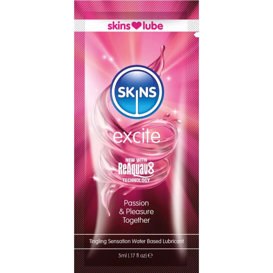 SKINS - EXCITE LUBRICANTE BASE DE AGUA MONODOSIS 5 ML 3 img 217174 50e65308f24c933d4c046cba8d63f4a1 1