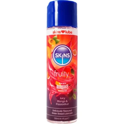 SKINS – FRUITY LUBRICANTE BASE DE AGUA MANGO FRUTA PASIÓN 130 ML
