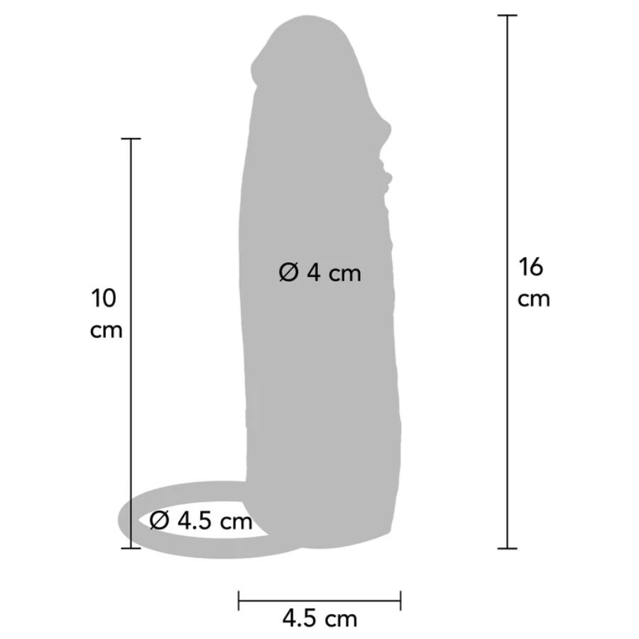 GET REAL - FUNDA HYDRATED SKIN DE SILICONA PARA PENE CARAMELO 16 CM 4 GET REAL - FUNDA HYDRATED SKIN DE SILICONA PARA PENE CARAMELO 16 CM - Imagen 4