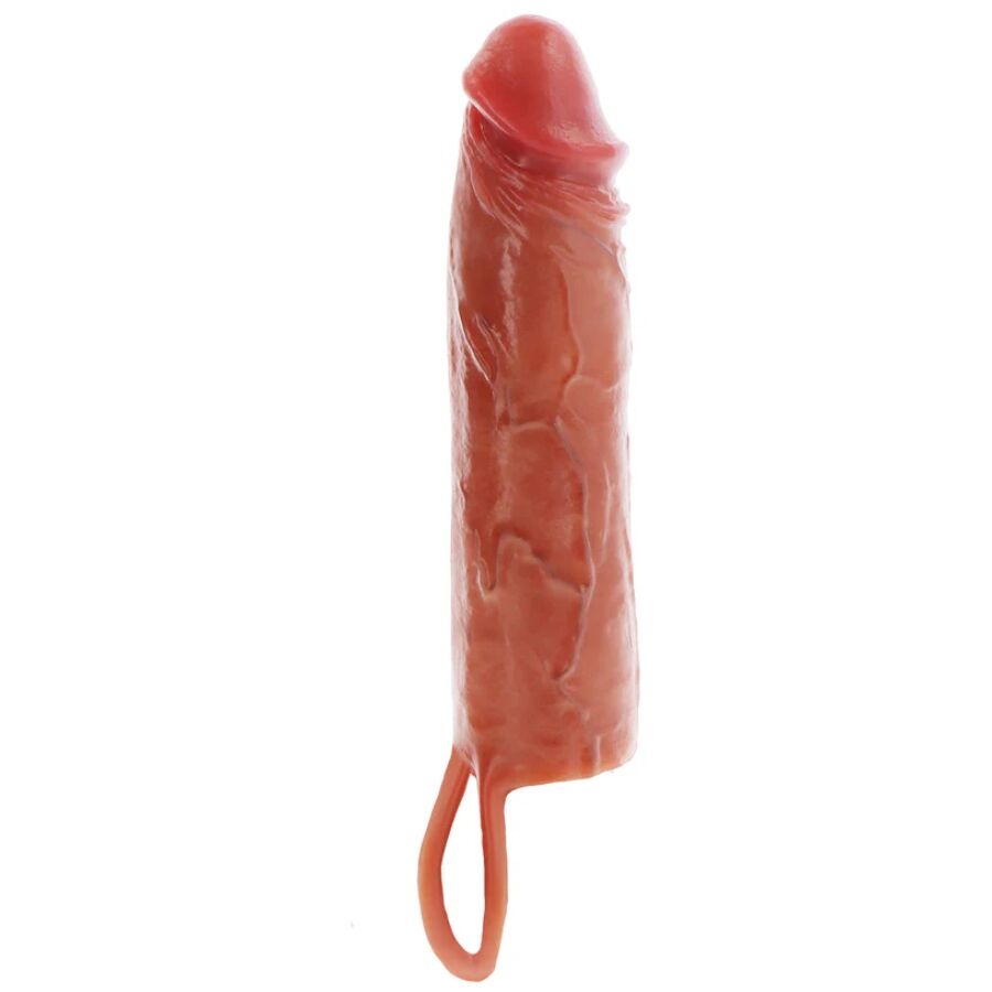 GET REAL - FUNDA HYDRATED SKIN DE SILICONA PARA PENE CARAMELO 20 CM 6 img 218314 880f68aa72f9cfc2211dce194c794919 1