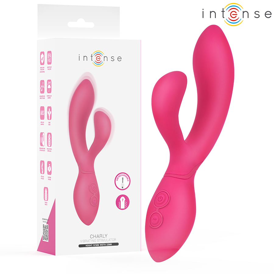 INTENSE - CHARLY ESTIMULADOR VIBRADOR ARTICULABLE 9 INTENSE - CHARLY ESTIMULADOR VIBRADOR ARTICULABLE · INTENSE · Vibradores Rabbit