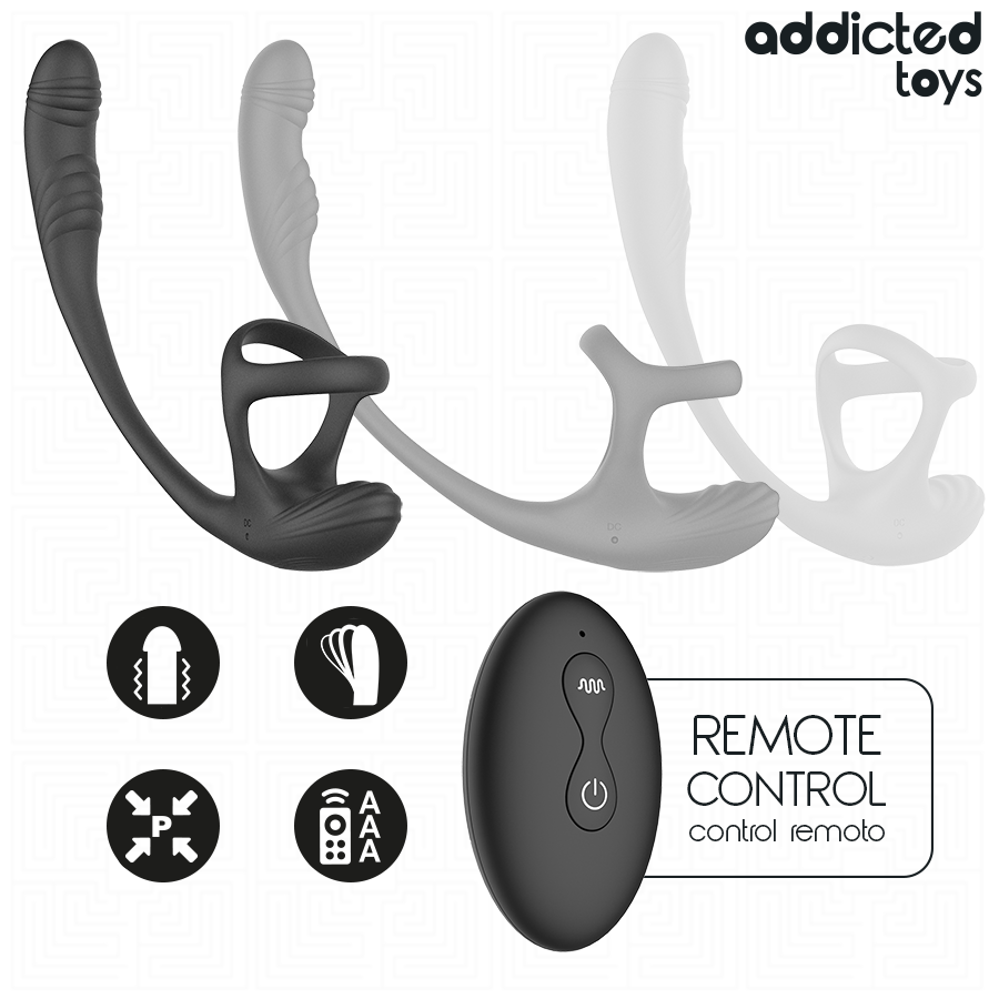 ADDICTED TOYS - PLUG ANAL VIBRACIÓN Y WAVING 360 Y ESTIMULADOR TESTÍCULOS 4 ADDICTED TOYS - PLUG ANAL VIBRACIÓN Y WAVING 360 Y ESTIMULADOR TESTÍCULOS - Imagen 4