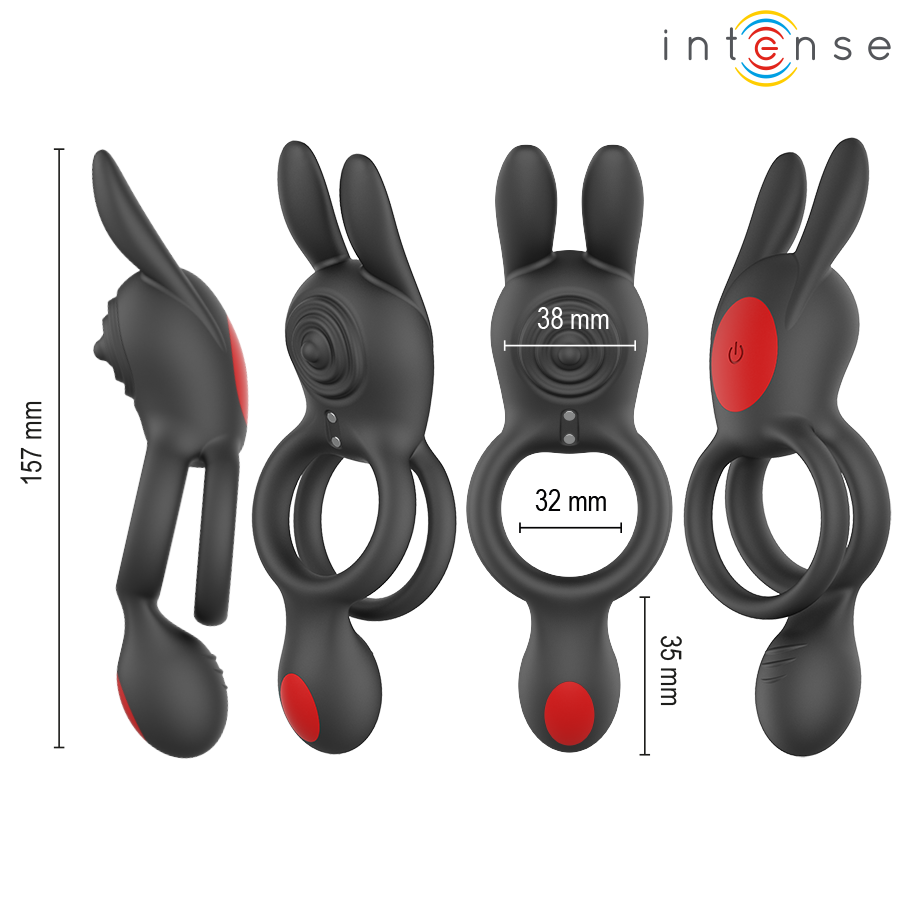 INTENSE - QUINN ANILLO DOBLE CON VIBRACIÓN CONTROL REMOTO 7 INTENSE - QUINN ANILLO DOBLE CON VIBRACIÓN CONTROL REMOTO · INTENSE · Anillos con Vibración
