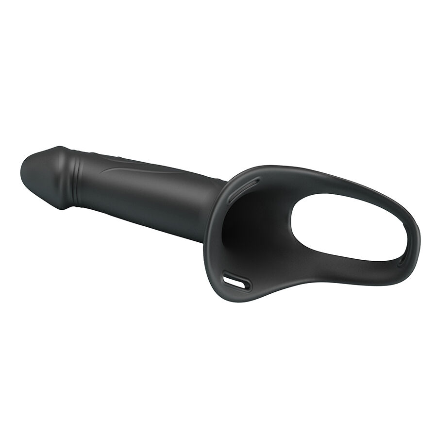 PRETTY LOVE - LANDON STRAP-ON CON VIBRACIÓN NEGRO 5 PRETTY LOVE - LANDON STRAP-ON CON VIBRACIÓN NEGRO - Imagen 5