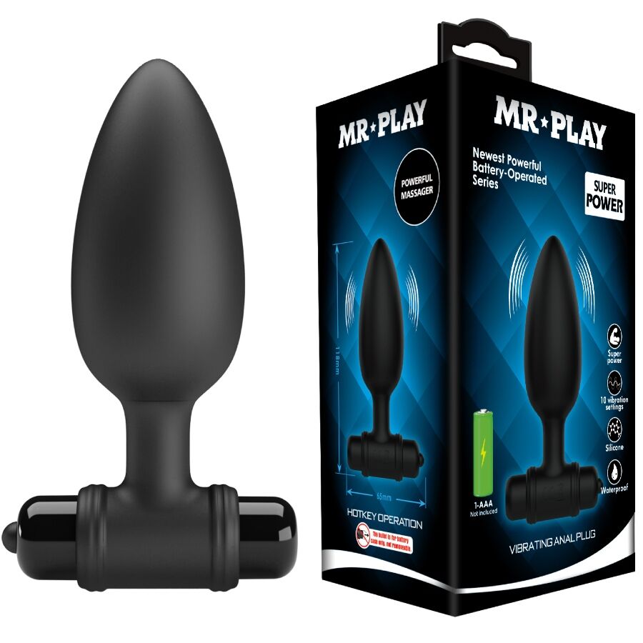 MR PLAY - PLUG ANAL SUPER POWER CON VIBRACIÓN 8 MR PLAY - PLUG ANAL SUPER POWER CON VIBRACIÓN · MR PLAY · Anal