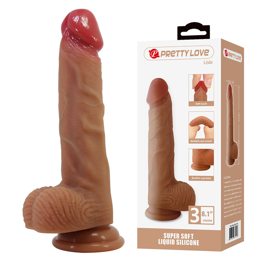 PRETTY LOVE - LISLE DILDO REALÍSTICO CON VENTOSA 20.6 CM -Ø- 4.2 CM 7 img 220096 6ad6e17eea790096dec51c167bfb84da 1