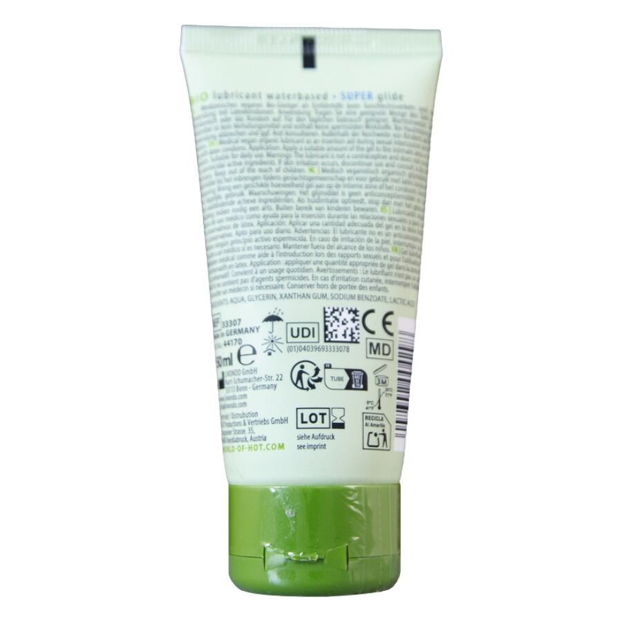 HOT - BIO LUBRICANT LUBRICANTE BIO BASE AGUA SUPERGLIDE 50 ML 2 HOT - BIO LUBRICANT LUBRICANTE BIO BASE AGUA SUPERGLIDE 50 ML - Imagen 2