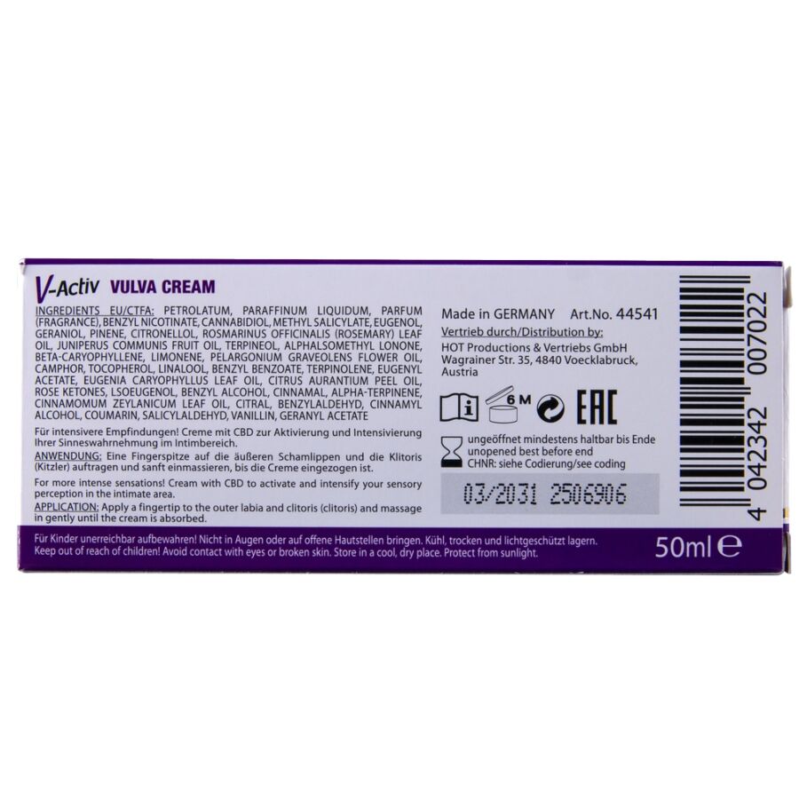 HOT - CREMA PARA VULVA CON CBD 50 ML 5 HOT - CREMA PARA VULVA CON CBD 50 ML - Imagen 5