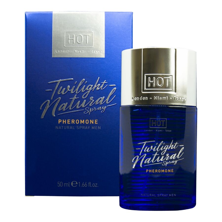 HOT - TWILIGHT SPRAY NATURAL CON FEROMONAS HOMBRE 50 ML 2 HOT - TWILIGHT SPRAY NATURAL CON FEROMONAS HOMBRE 50 ML - Imagen 2