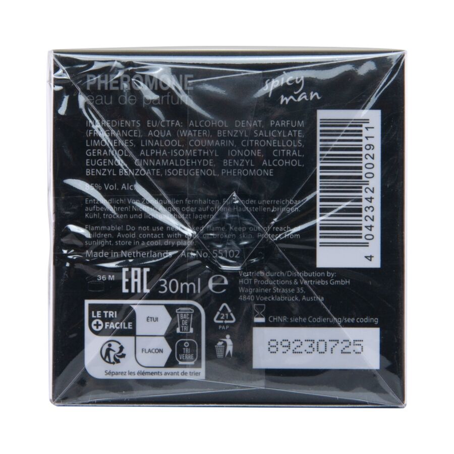 HOT - PERFUME CON FEROMONAS MIAMI SPICY HOMBRE 30 ML 4 HOT - PERFUME CON FEROMONAS MIAMI SPICY HOMBRE 30 ML - Imagen 4