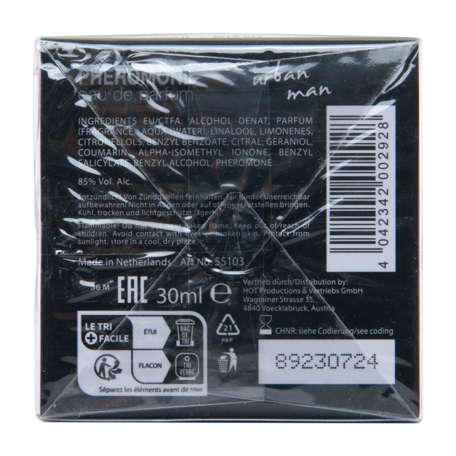 HOT - PERFUME CON FEROMONAS TOKYO URBAN HOMBRE 30 ML 5 HOT - PERFUME CON FEROMONAS TOKYO URBAN HOMBRE 30 ML - Imagen 5