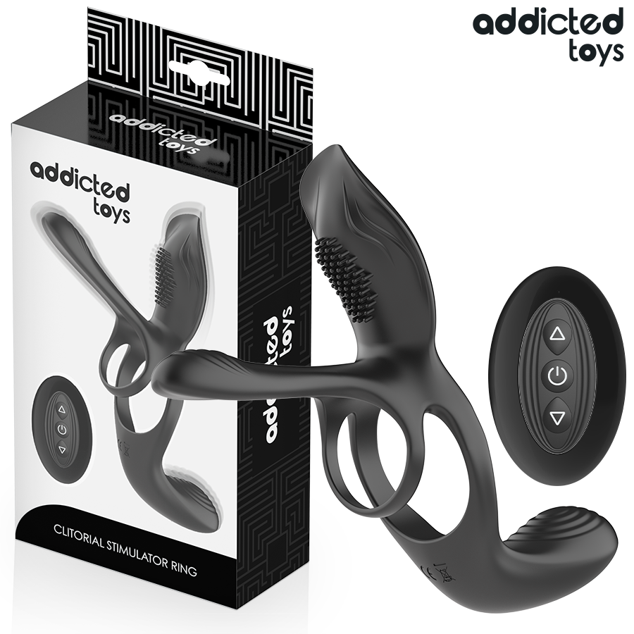 ADDICTED TOYS - ANILLO DOBLE PARA EL PENE CON ESTIMULADOR DE CLÍTORIS 13 ADDICTED TOYS - ANILLO DOBLE PARA EL PENE CON ESTIMULADOR DE CLÍTORIS · ADDICTED TOYS · Anillos con Vibración