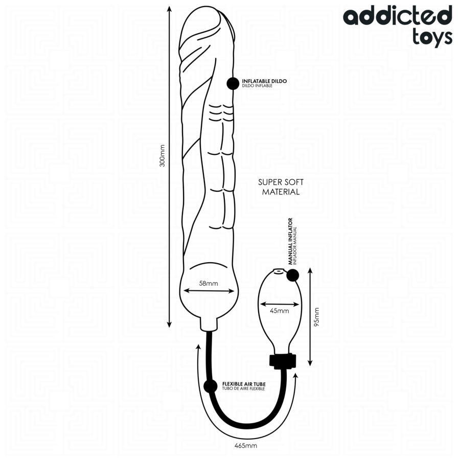 ADDICTED TOYS - DILDO INFLABLE XL MODELO 3 4 ADDICTED TOYS - DILDO INFLABLE XL MODELO 3 · ADDICTED TOYS · Anal