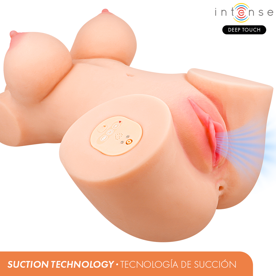INTENSE DEEP TOUCH - VERO TORSO ANO Y VAGINA CON EFECTO SUCCIÓN, CALOR, VIBRACIÓN Y VOZ CON CONTROL REMOTO 5.5 KG 2 INTENSE DEEP TOUCH - VERO TORSO ANO Y VAGINA CON EFECTO SUCCIÓN, CALOR, VIBRACIÓN Y VOZ CON CONTROL REMOTO 5.5 KG - Imagen 2
