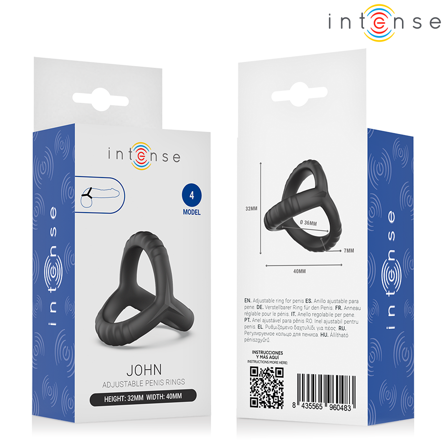 INTENSE - JOHN ANILLO TRIPLE AJUSTABLE MODELO 4 5 INTENSE - JOHN ANILLO TRIPLE AJUSTABLE MODELO 4 - Imagen 5