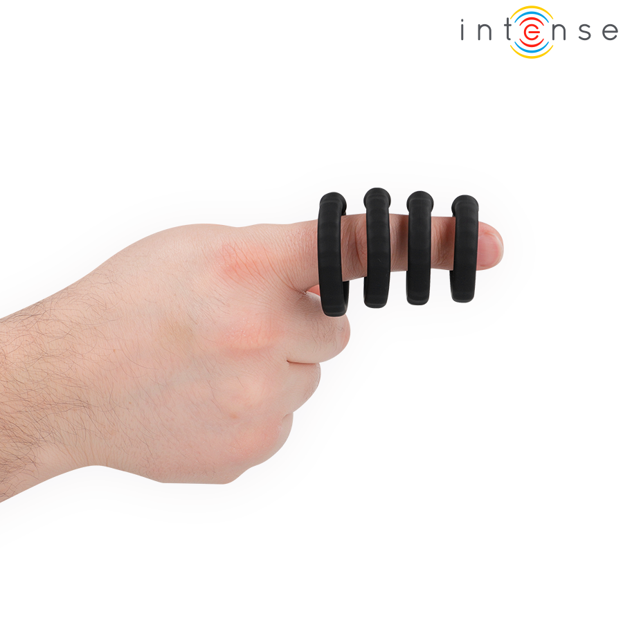 INTENSE - MICHIEL SET DE 4 ANILLOS MODELO 10 2 INTENSE - MICHIEL SET DE 4 ANILLOS MODELO 10 - Imagen 2