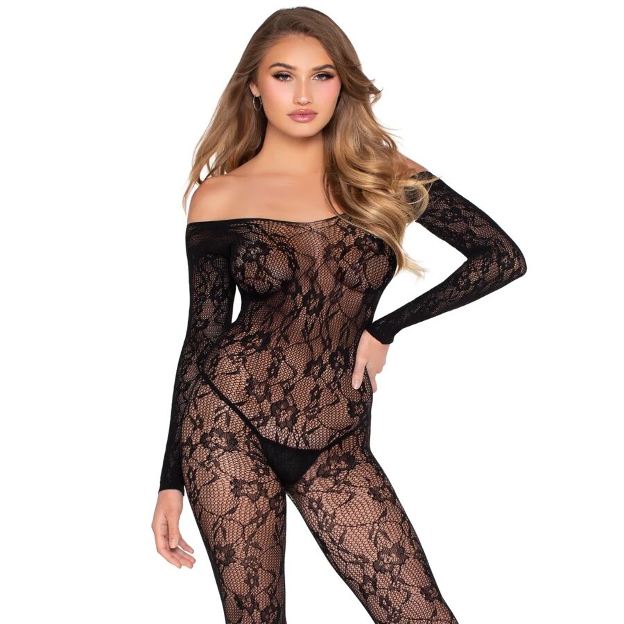 LEG AVENUE - 89366 BODYSTOCKING DE LENCERÍA DE ENCAJE NEGRO - TALLA ÚNICA 8 img 221212 3db736f66ab505a89ec3e853ea26be72 1
