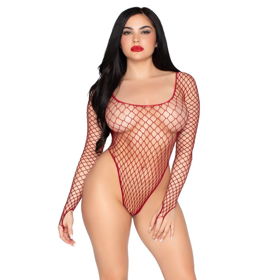 LEG AVENUE - 89377 BODYSUIT DE RED INDUSTRIAL DE CORTE ALTO ROJO - TALLA ÚNICA 14 img 221279 b95ffb9c4bb78b10184af4cdac292061 1