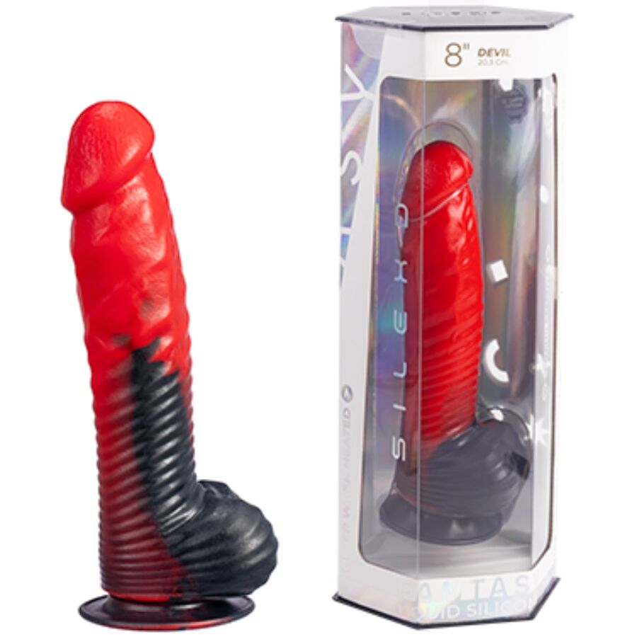 SILEXD - DEVIL DILDO FANTASY SILICONA LIQUIDA TERMOREACTIVO ROJO NEGRO 20.3 CM 5 img 221846 f02bf47f7ed3c4cf2685230f00d6512f 1