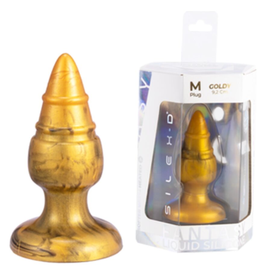 SILEXD - GOLDY PLUG ANAL FANTASY SILICONA LIQUIDA TERMOREACTIVO ORO 9.2 CM 14 img 221897 8c189da52ddd70e93144378191051611 1