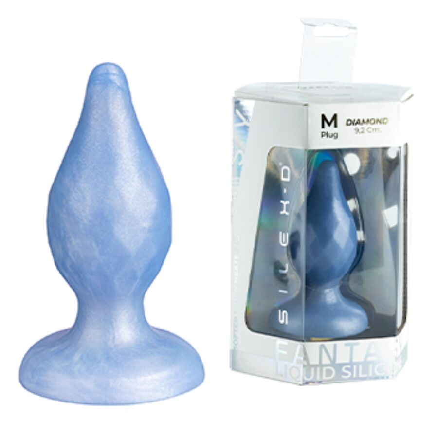 SILEXD - DIAMOND PLUG ANAL FANTASY SILICONA LIQUIDA TERMOREACTIVO AZUL PERLA 9.2 CM 6 img 221909 e4d056f26d31bd2ab6f6cd435088b459 1