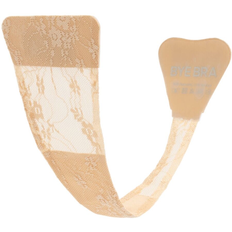 BYE-BRA - TANGA ADHESIVO ENCAJE BEIGE TALLA ÚNICA 1 BYE-BRA - TANGA ADHESIVO ENCAJE BEIGE TALLA ÚNICA