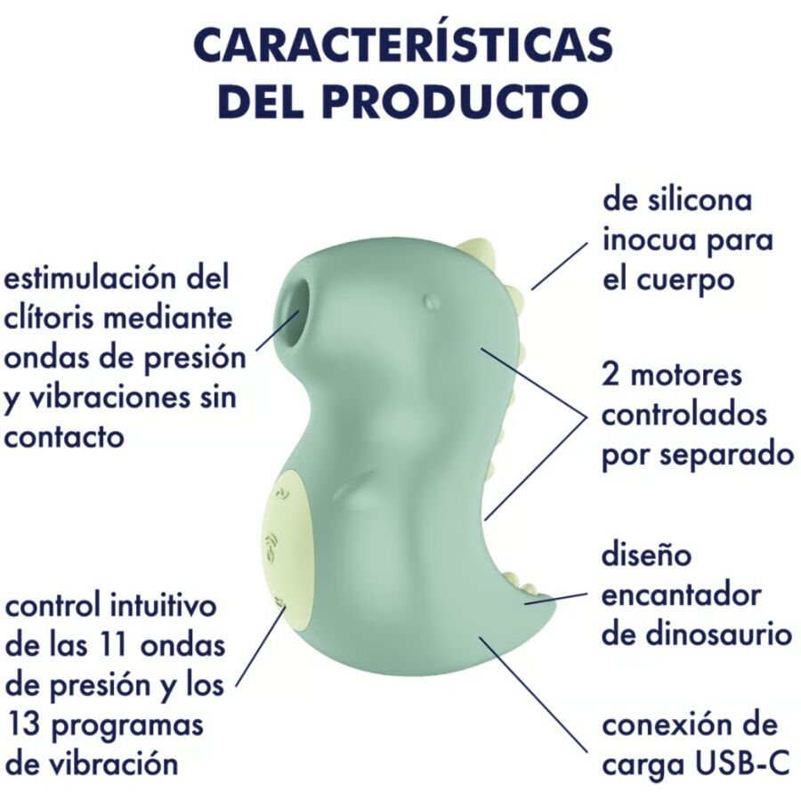 SATISFYER - DIN-OOOH VIBRADOR ESTIMULADOR AIR PULSE 4 SATISFYER - DIN-OOOH VIBRADOR ESTIMULADOR AIR PULSE - Imagen 4